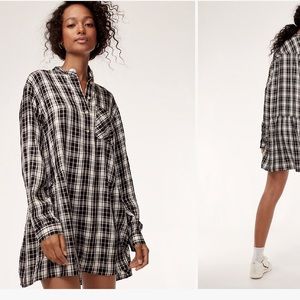 Aritzia Wilfred Lucy Plaid dress